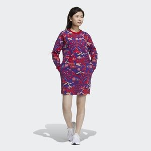 Adidas Women's CNY ALLOVER PRINT Chinese New Year Sweatshirt size M $75